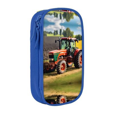 Box-Company Farm Tractor Printed Zipper Pencil Case