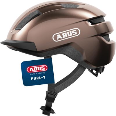 ABUS PURL-Y Bike Helmet for E-Bikes and S-Pedelecs, Brown, Size L