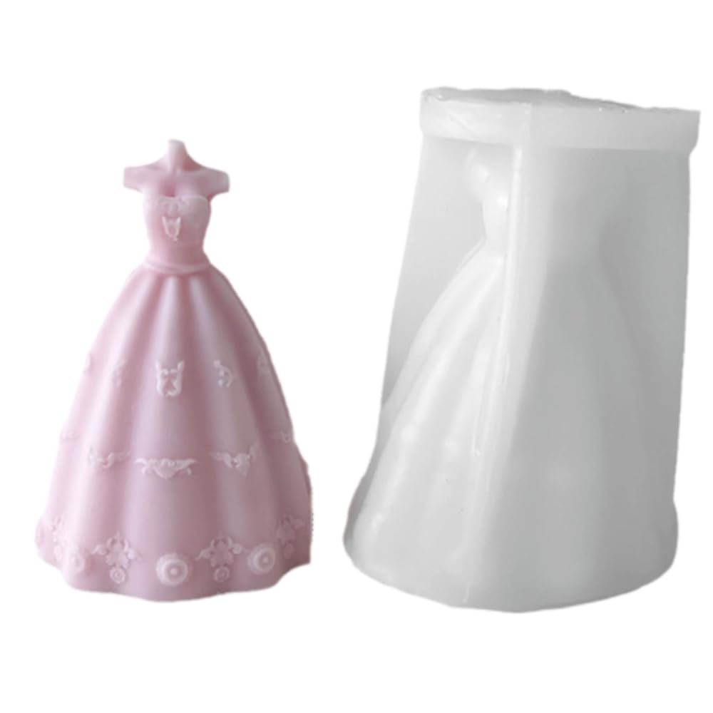 Strapless Wedding Dress Silicone Mold for DIY Crafts
