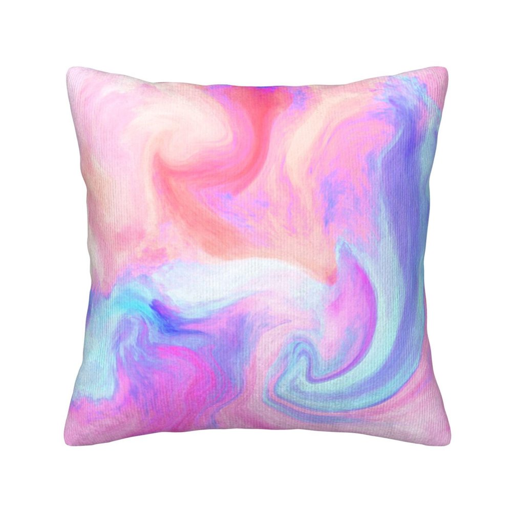 Jcakes Liquid Painting Corduroy Throw Pillow Cover