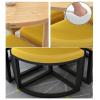 RUANLOV Round Dining Table Set with 4 Chairs, 80 cm Round Conference Table, Meeting Table with Chairs, for Dining Room and Kitchen (B) view 4