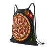 ZISHAK Rainbow Sunflower Drawstring Backpack, Large Pizza, One Size view 2