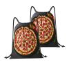 ZISHAK Rainbow Sunflower Drawstring Backpack, Large Pizza, One Size view 3