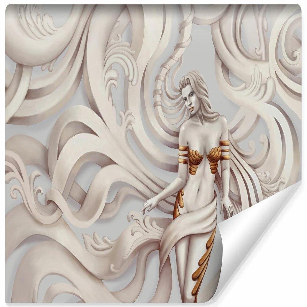 Muralo Non-Woven 3D Photo Wallpaper, Medusa, Beautiful Woman, Goddess - 460 x 300 cm