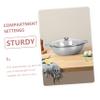 Stainless Steel Dual-Compartment Hot Pot with Lid view 3