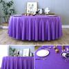 BHOMTY Rectangular Jacquard Tablecloth, Dark Purple, 150 × 210 cm view 3