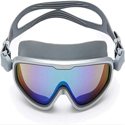Anti-UV Swimming Goggles with Wide Frame and Adjustable Anti-Fog Fit