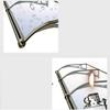 Polycarbonate Front Door Awning with Large Washbasin, 80 x 110 cm view 3