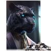 Black Panther in a Suit 1000-Piece Puzzle, 26 x 38 cm view 1