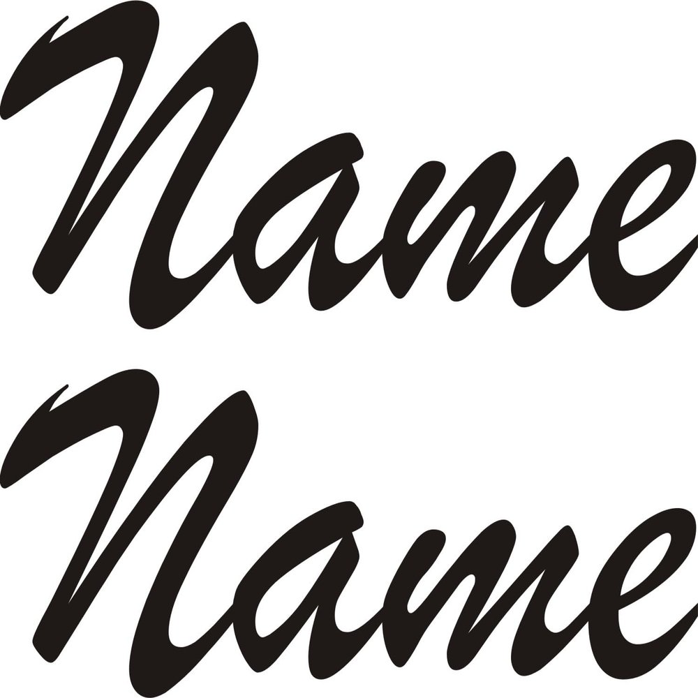 ShirtInStyle Custom Name Boat Decals for Inflatable Boats, Set of 2, 80 cm Wide, Silver