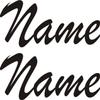 ShirtInStyle Custom Name Boat Decals for Inflatable Boats, Set of 2, 80 cm Wide, Silver view 1