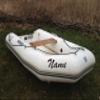 ShirtInStyle Custom Name Boat Decals for Inflatable Boats, Set of 2, 80 cm Wide, Silver view 2