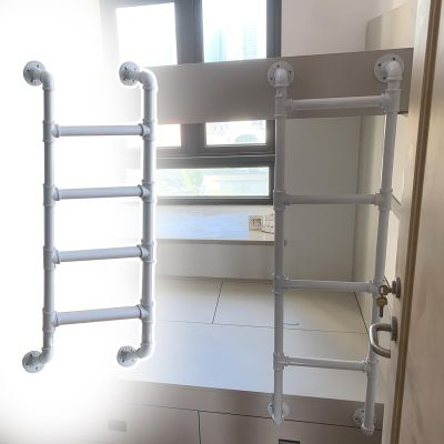BBHW Wall-Mounted Ladder for Bunk Beds, Home Decor, and Shelves, White, 100 cm (39 3/8 in.)