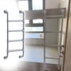 BBHW Wall-Mounted Ladder for Bunk Beds, Home Decor, and Shelves, White, 100 cm (39 3/8 in.) view 1