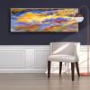 dsdsgog Canvas Wall Art, Abstract Colorful Clouds, 30 x 90 cm, Unframed view 3
