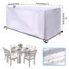 HSFFBHFBH Outdoor Furniture Cover, 110 x 80 x 70 cm, 420D Oxford Fabric, Waterproof, Windproof, UV-Resistant view 2