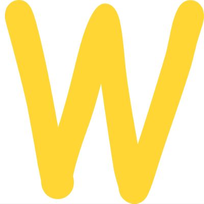 Kleckerliese Alphabet Letter Sticker, 20 cm, Single, Yellow