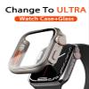 AEMALL PC Hard Case for Apple Watch, Glass-Look Upgrade, Starlight, 45 mm view 2