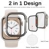 AEMALL PC Hard Case for Apple Watch, Glass-Look Upgrade, Starlight, 45 mm view 3