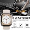 AEMALL PC Hard Case for Apple Watch, Glass-Look Upgrade, Starlight, 45 mm view 4