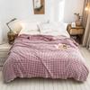 SDNAM Plush Fleece Sofa Blanket, Soft Throw, 150/200/220 x 240 cm, Gray/Brown, Style 31# view 1