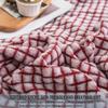 SDNAM Plush Fleece Sofa Blanket, Soft Throw, 150/200/220 x 240 cm, Gray/Brown, Style 31# view 4