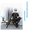 Brown Rattan Zero-Gravity Lounge Chair, Oversized and Foldable view 2