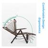 Brown Rattan Zero-Gravity Lounge Chair, Oversized and Foldable view 4