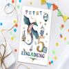 Minkocards 10 Invitation Cards for a Boy's 5th Birthday - Knight & Dragon view 3