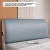 Waterproof Stretch PU Leather Headboard Cover, Breathable, with Side Pocket, Pink, 220 cm view 2