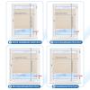 Homland No-Drill Pleated Blind, Clamp-Fit, 35.4 x 39.4 in, Cream view 4