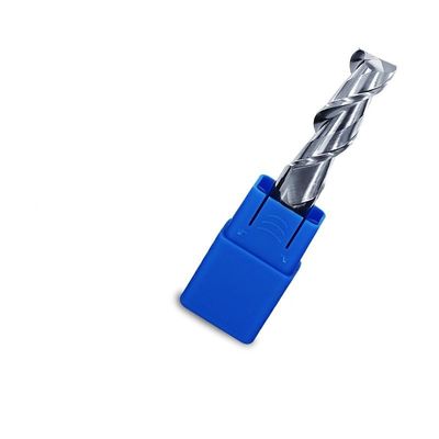 easyhaha HRC50 2-Flute Spiral Milling Cutter, Tungsten Steel Carbide End Mill for Aluminum, Wood and Copper (10 pcs, 6X6DX100L-2F)