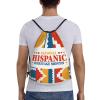 IUBBKI National Hispanic Heritage Month Drawstring Backpack, Waterproof Gym Bag view 2