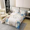 100% Cotton Ocean-Themed Duvet Cover Set, Starfish and Heart Design, 220 x 240 cm view 3