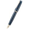 Jinhao 9019 Acrylic Fountain Pen, Size 8 Medium Nib with Ink Converter, Dark Blue, Classic Design, Smooth Writing, Gold Trim view 2