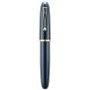 Jinhao 9019 Acrylic Fountain Pen, Size 8 Medium Nib with Ink Converter, Dark Blue, Classic Design, Smooth Writing, Gold Trim view 3