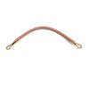 2-Piece 30/40/60 cm Short Braided Solid-Color PU Leather Bag Straps, DIY Replacement Wrist Handles, Detachable Bag Grips view 1