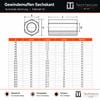 100 Hex Coupling Nuts M8 x 30 mm V2A | Metric Internal Thread | Techtanium view 2