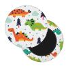 OPSREY Colorful Dinosaur Print Elastic Round Chair Cover view 2