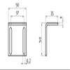 Mounting Bracket for Ball Catches, Galvanized Steel view 2