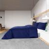 ZEYUAN Bedding Set, Navy Blue, 135 x 200 cm, Lightweight Microfiber view 4