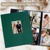 Miaikoe Photo Album, 10 x 15 cm, 400-Pocket Slip-In Album, Linen Hardcover Book for 400 Vertical Photos, Dark Green view 3