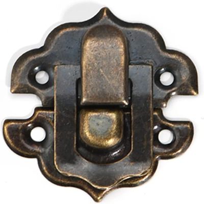 10-Piece Antique Bronze Sliding Door Latch Set with Flower Knob