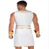 inhzoy Men's Greek God Costume, Roman Toga Tunic, Historical Carnival Costume, A_Wei, XL view 3