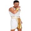 inhzoy Men's Greek God Costume, Roman Toga Tunic, Historical Carnival Costume, A_Wei, XL view 4