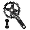 LSRRYD Mountain Bike Crankset with Single-Speed Chainring and Bottom Bracket view 1