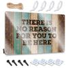 Funny Tin Sign: There Is No Reason for You to Be Here, 20 x 30 cm view 1
