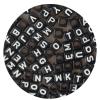 Cube Beads Round Rug, Ultra-Soft, Non-Slip, Washable Bath Mat, 61 cm view 1