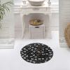 Cube Beads Round Rug, Ultra-Soft, Non-Slip, Washable Bath Mat, 61 cm view 3