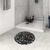 Cube Beads Round Rug, Ultra-Soft, Non-Slip, Washable Bath Mat, 61 cm view 4